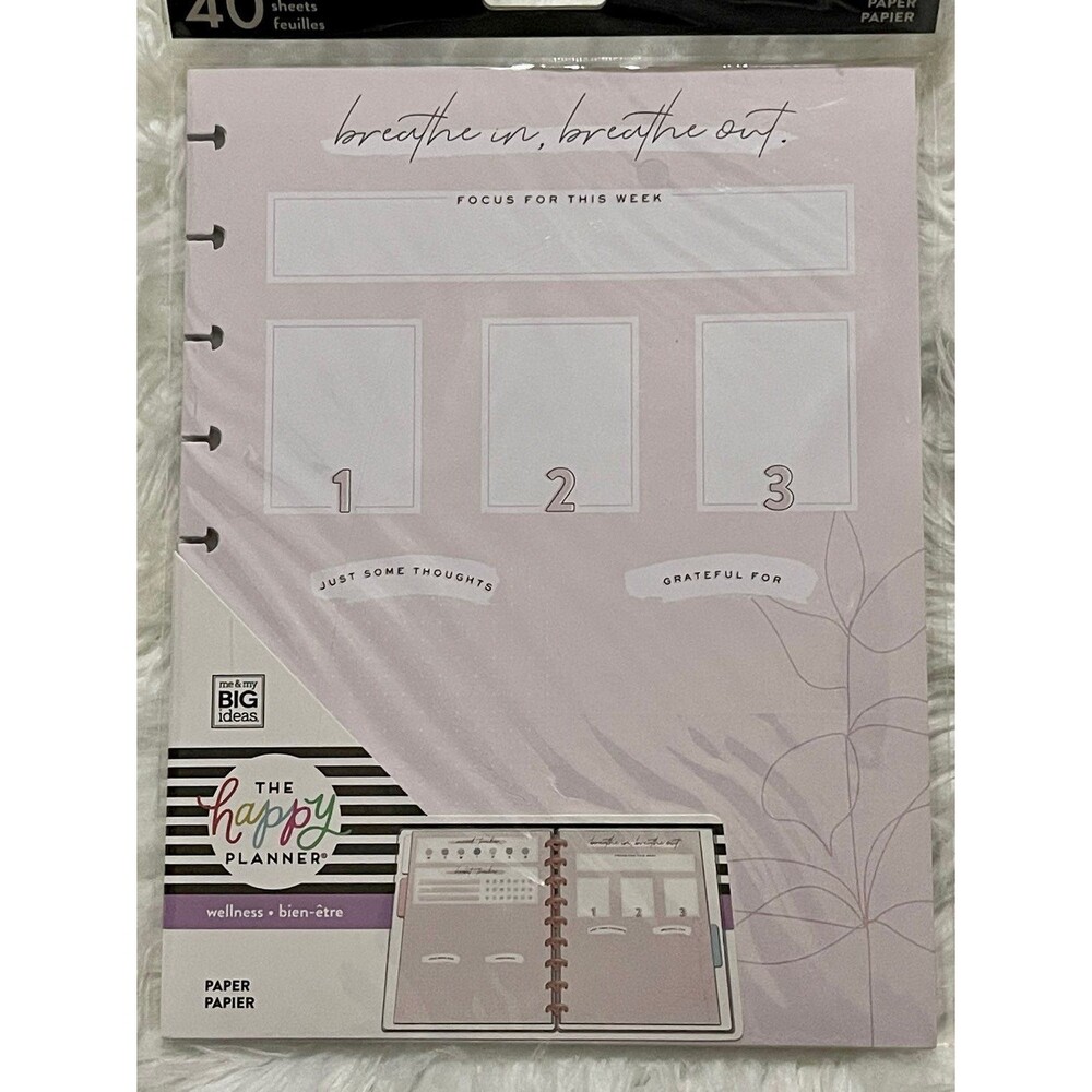 Happy Planner Classic Sized Breathe Filler Paper